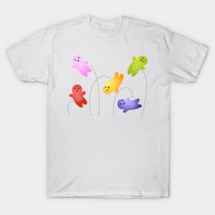 Cute jelly babies candy sweets cartoon T-Shirt